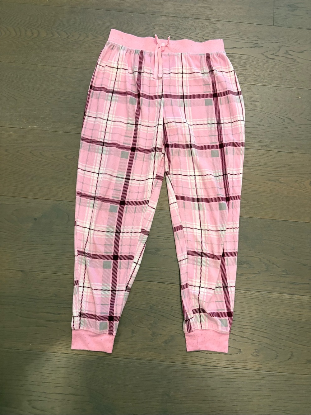 Justice girls pink warm pj pants sz 12/14 VGUC